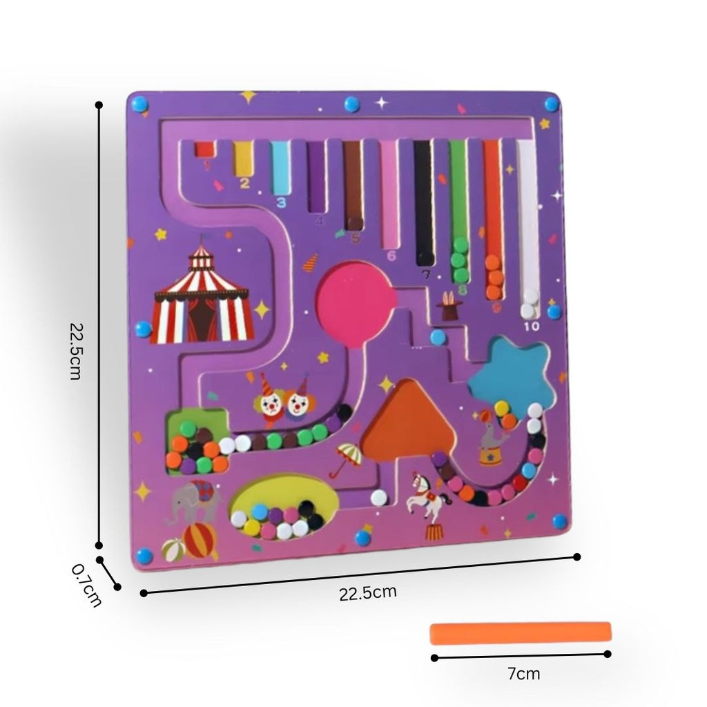 Wooden Maze Pen Rolling Ball Toy