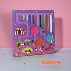 Wooden Maze Pen Rolling Ball Toy