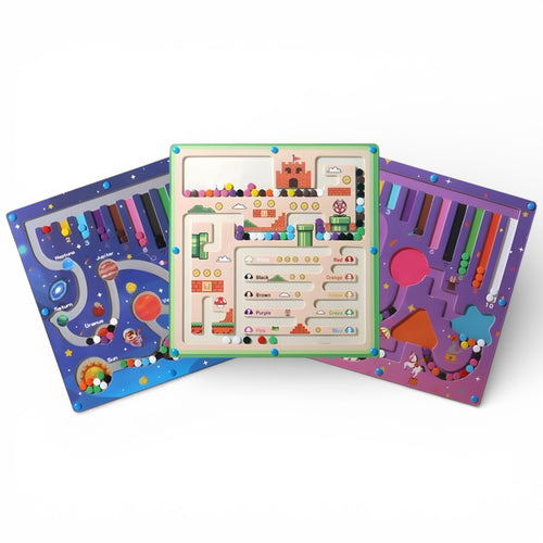 Wooden Maze Pen Rolling Ball Toy