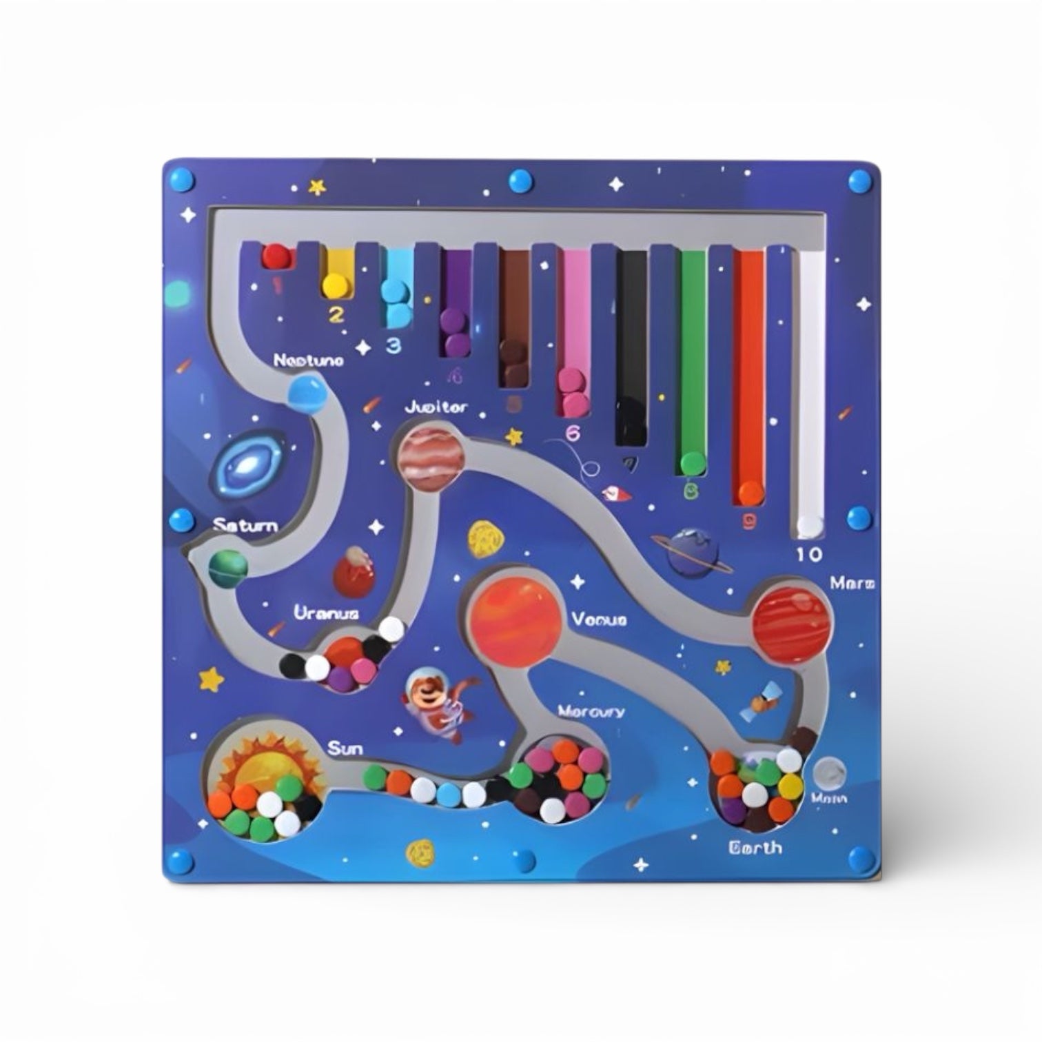 Wooden Maze Pen Rolling Ball Toy