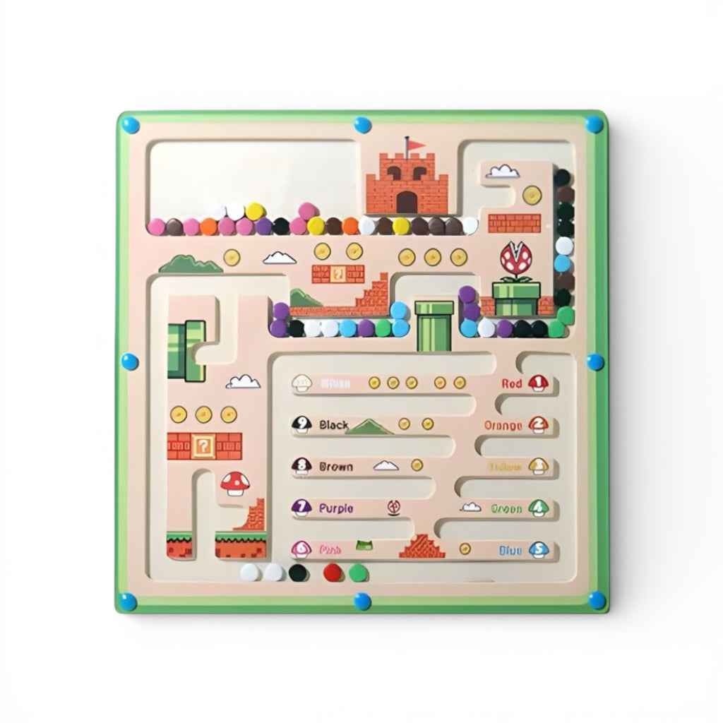 Wooden Maze Pen Rolling Ball Toy